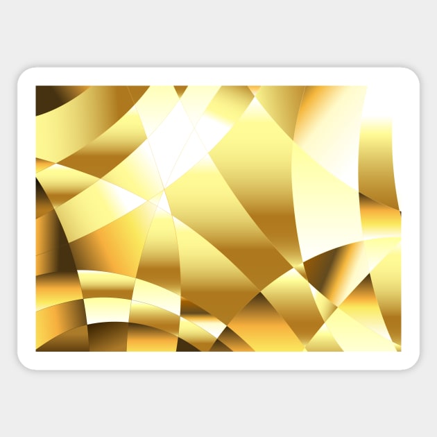 Golden Polygonal Background Sticker by Blackmoon9